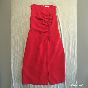 Red pencil dress